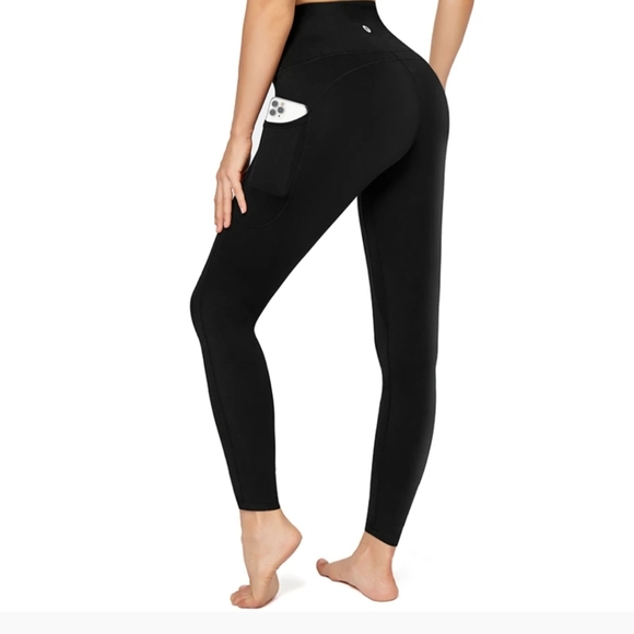Letsfit Pants - Letsfit Midrise Black Yoga Leggings Size Medium